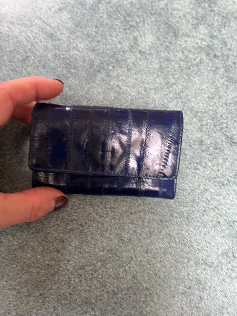 Eel Skin Mini Wallets - Picture 3 of 12